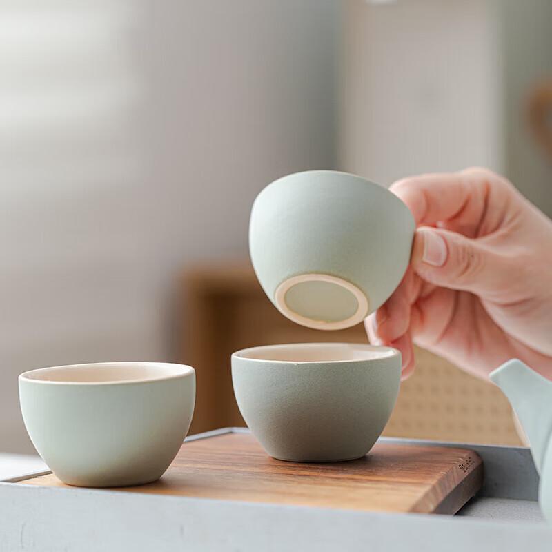 Green Waters and Mountains Ceramic Tea Set