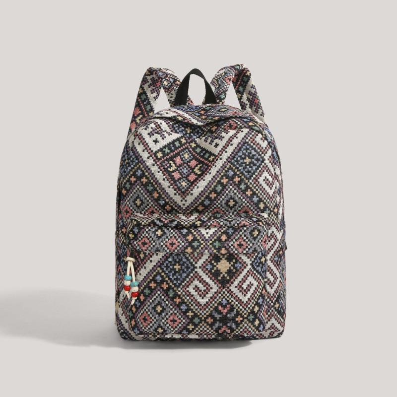 Neuer Vintage College Student Schultasche Damen Rucksack College Stil Outdoor Reise Rucksack Stream