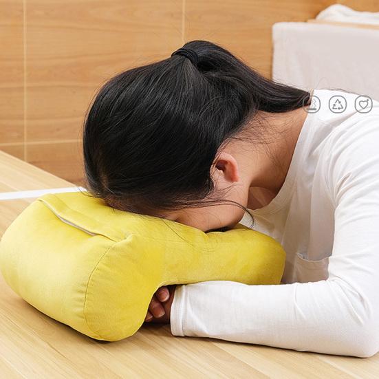 Portable Travel Noon Office Nap Neck Pillow Soft Home Desk Cushion