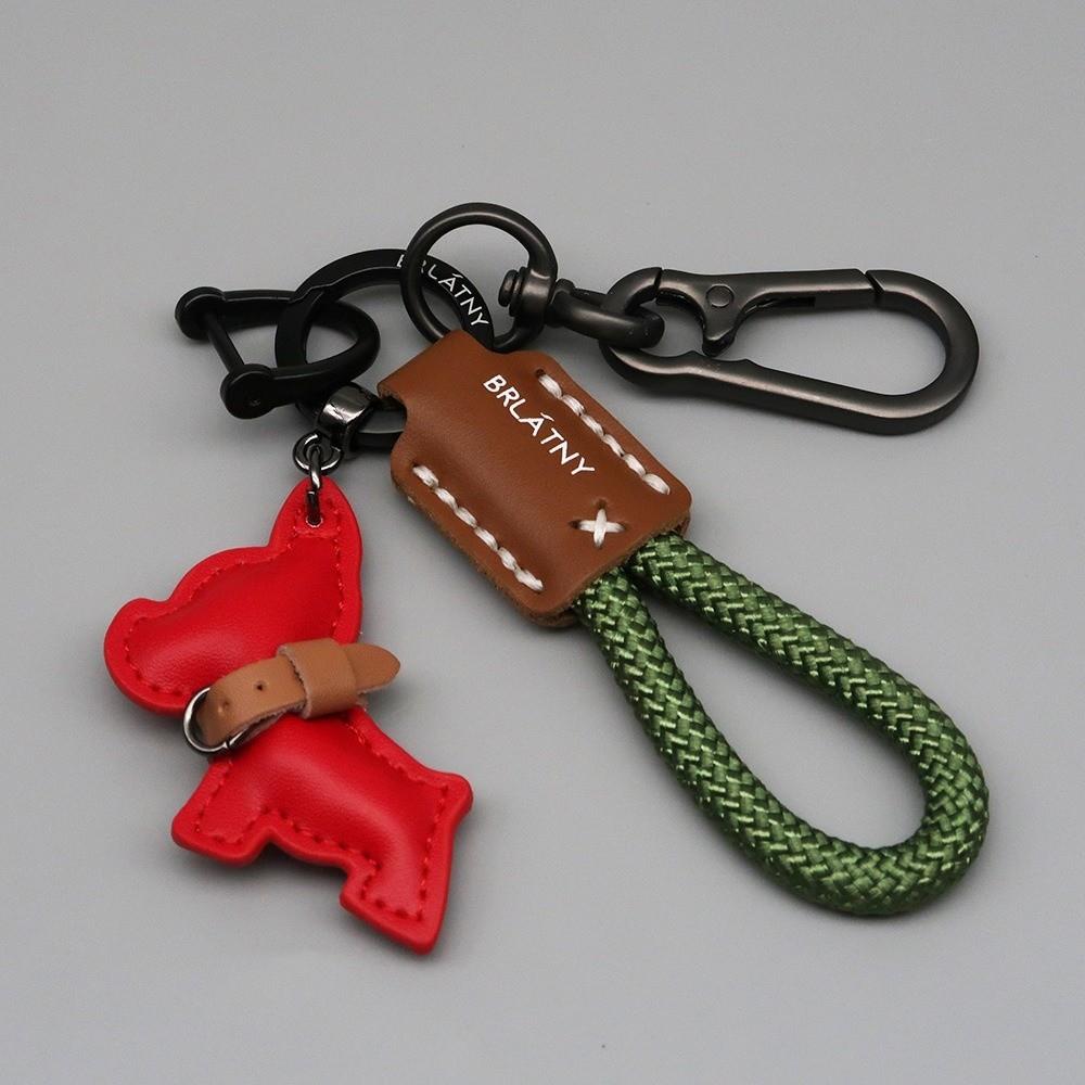 Leather Key Chain Handmade Keychain High Quality Keyrings  for Women Men