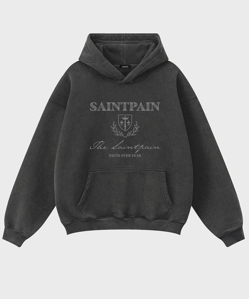 Sp Heritage Pigment Oversized Hoodie Black