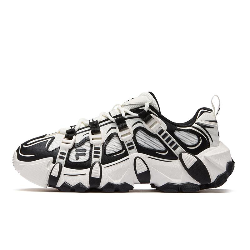 Joshua Vides X Fila Fusion Exocet Mountain Shoes Fashion Versatile Casual Trendy Low-Top Dad Shoes Men sneaker White Black T12M511605FSB