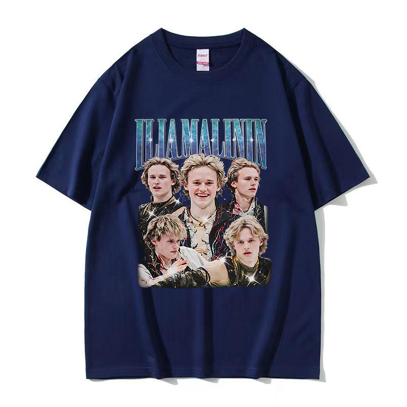 Ilia Malinin Fans Gift Graphic T Shirts Unisexs Fashion High Quality Cotton Tshirt Y2k Unisex Vintage Oversized Tshirt Streetwear