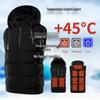 Plus-Size Intelligent Temperature Control Heating Vest with Nine Heating Zones