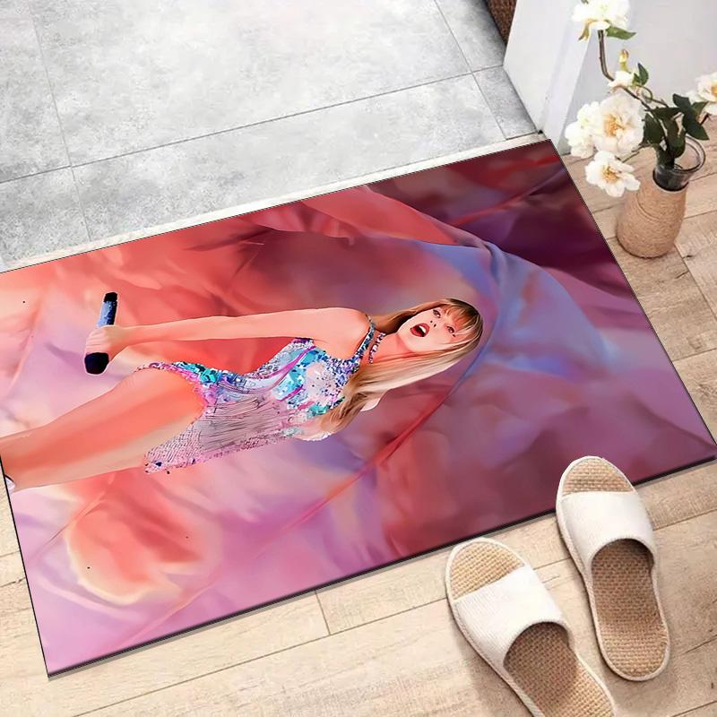 1pc Taylor Swift1 Design Printed Area Rug Carpet for Bedroom Living Room Home Decor Rugs Mat Non Slip Mat Rug for Bedside