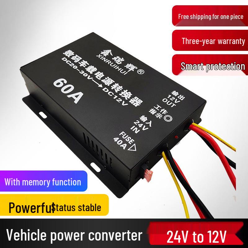 24V To 12V High-Power DC Buck Converter for Cars and Trucks
