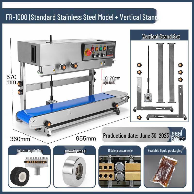 Wenchang FR-1000 Vertical Automatic Continuous Sealing Machine CN plug (adapter included)