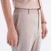 Jiumuwang Men's Silk Blend Straight Leg Dress Pants