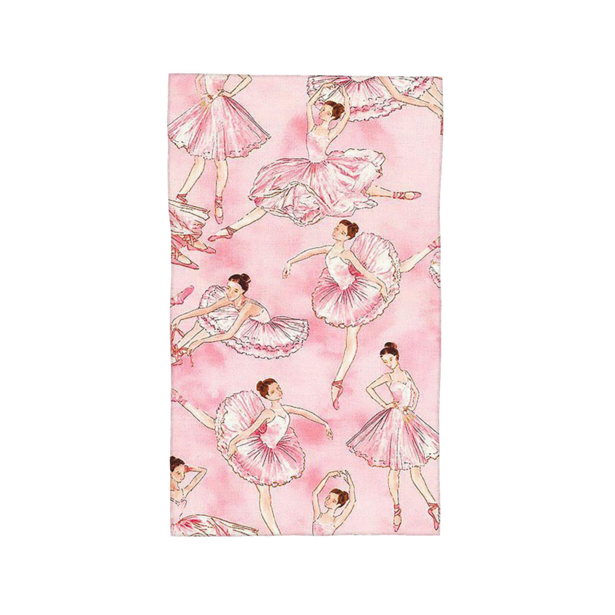 Ballet Dance Makes Me Free Ballerina Dancer Soft Face Towel Quick Dry Pool Bath Cotton Towels Absorbent Quick W40*H60(CM)