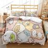 Cartoon Sumikko Gurashi Anime Niedliche Bettbezug Lustiges Kawaii Bettwäsche-Set Weicher Bettdeckenbezug und Kissenbezug Einzel_Doppel_Queen_King