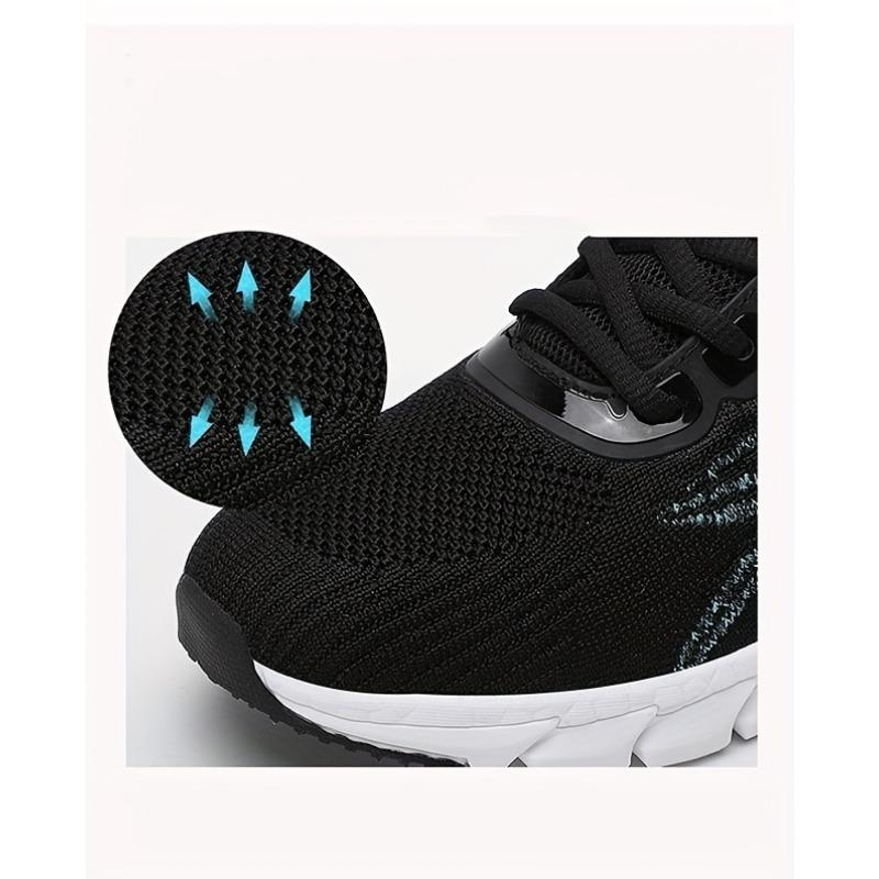 2025 Spring New Flyknit Breathable Running Shoes Sports Women Casual Shoes Soft Bottom Couple Models Men and Women Small White Shoes