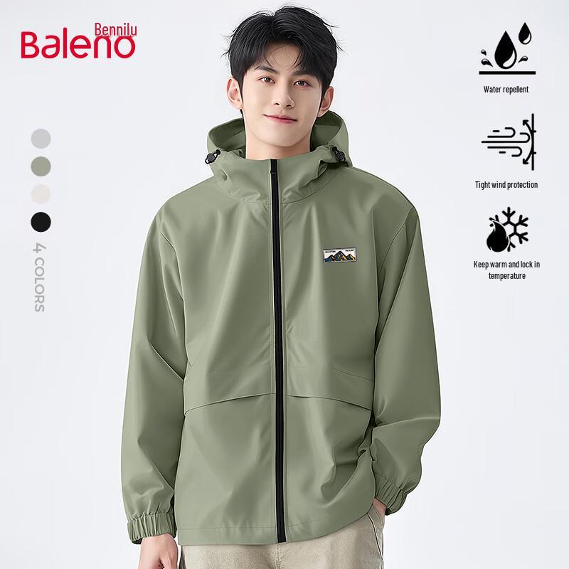 Baleno Herr Huva Vindtät Vattentät Utomhusjacka