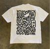 Pure Cotton Personalized T-shirt, Rugged and Trendy Print for Men Round Neck Loose Fit Versatile and Suitable for All Occasions.