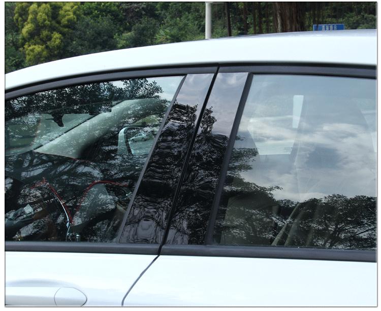 8 Pcs For 13-18 Nissan Altima Glossy Black B Pillar Posts Window Door Trim Cover