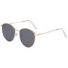New round retro small frame sunglasses men's and women's tide metal marine sunglasses flat glasses S