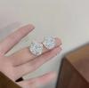 Sugar Cube Zircon Women's New Trendy Niche Temperament Earrings Fashionable and Simple Earrings