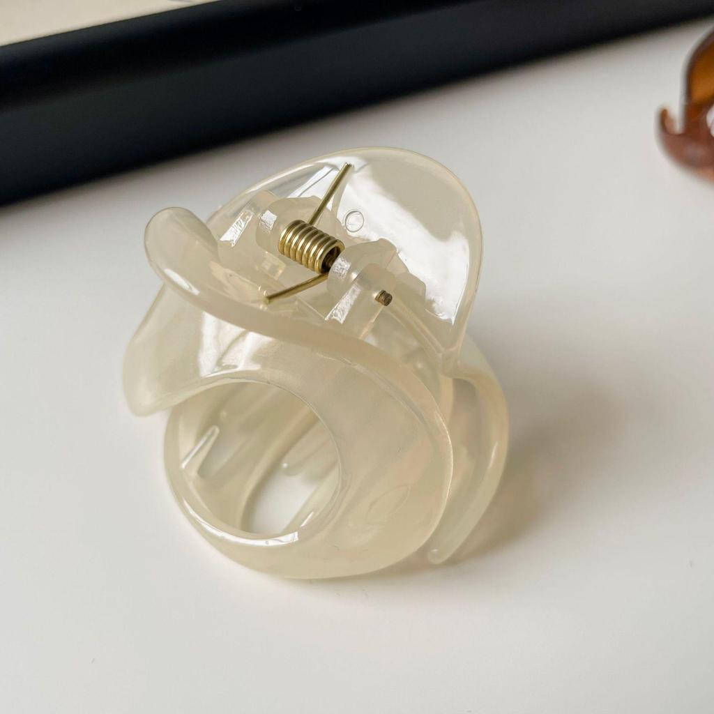 2024 Neue Einfache Temperament Gelee Farbe Geformte Haarspange für Frauen – Perfekt für Hohe Pferdeschwänze