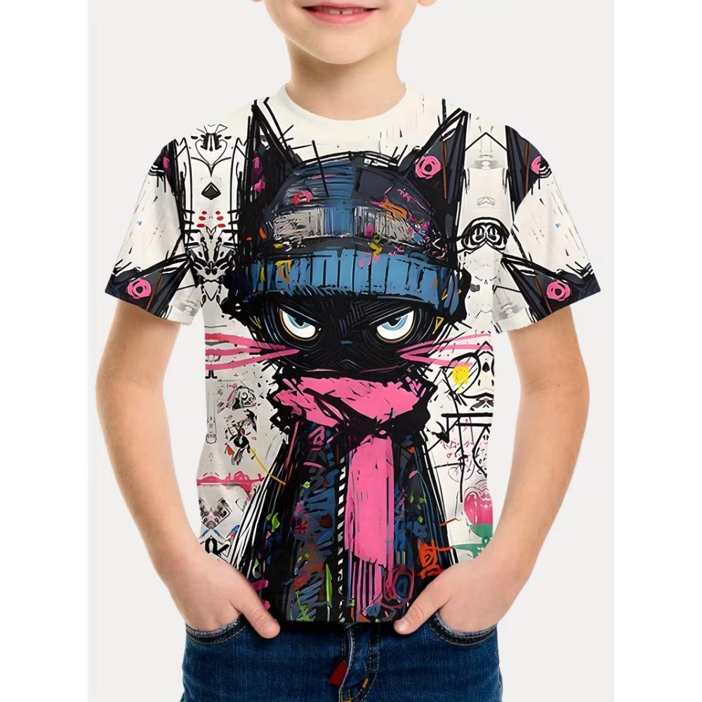 

Men s children s casual loose-fitting T-shirt 140 cm