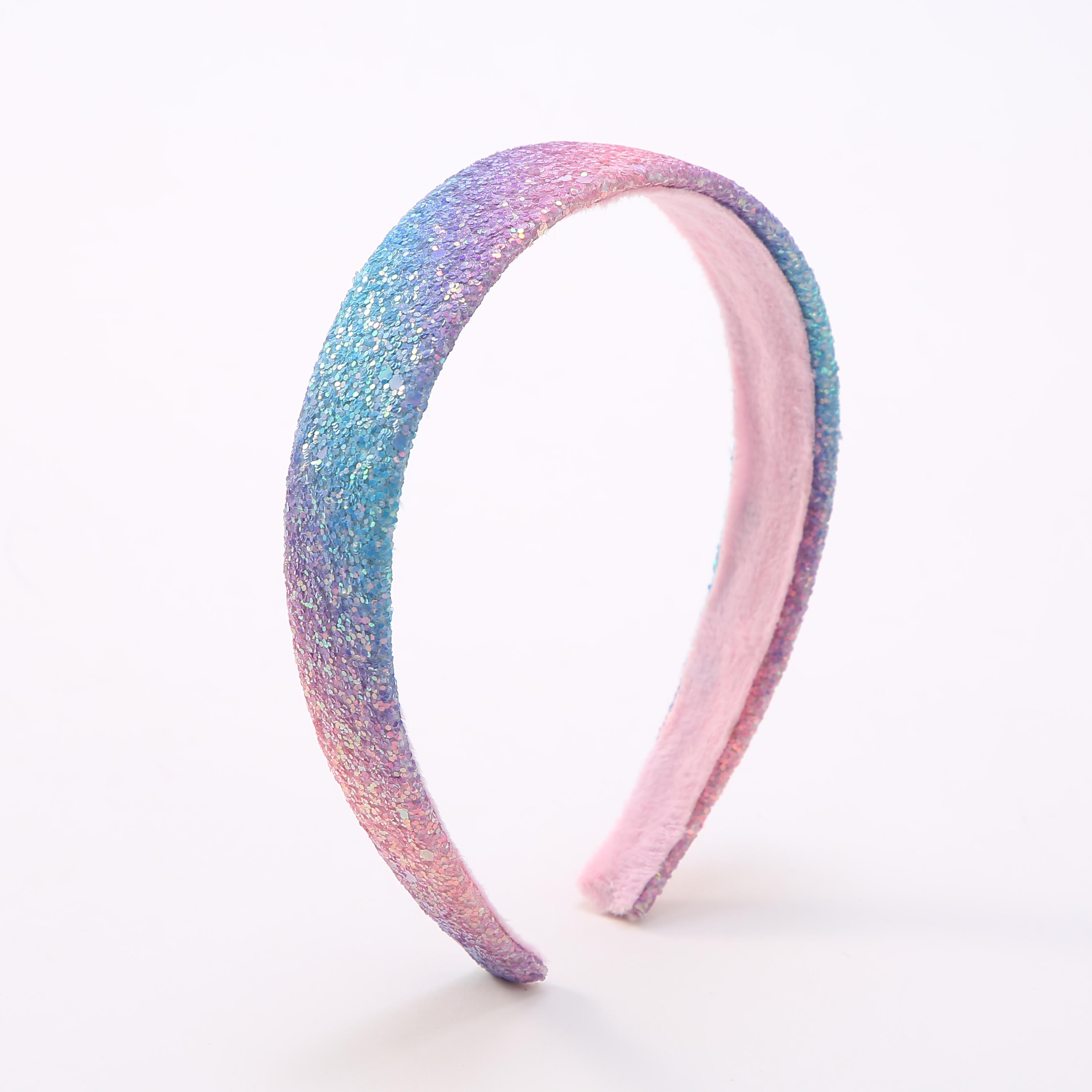 

Блестящие ободки с глиттером для детей, Аксессуары для волос для маленькой девочки, Милый ободок для детей, Толстый блестящий детский ободок