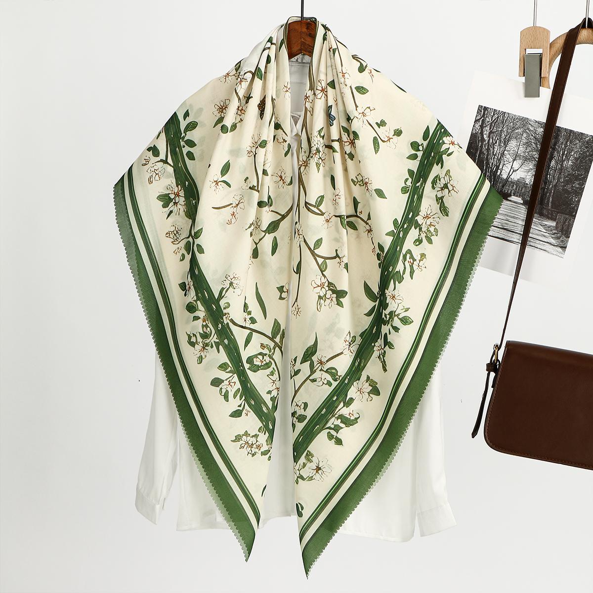 

110*110см Винтажный Принтованный Сатиновый Квадратный Платок Мусульманский Хиджаб Шаль Женский Дизайн Женские Обёртывания Фуляр Повязки на Голову Буфанда Большая Бандана