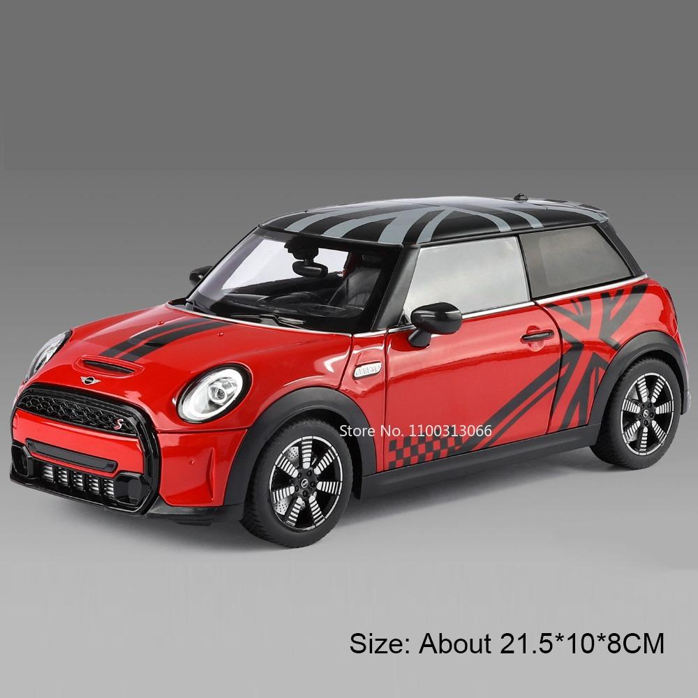 

1:18 Mini Cooper S Mini Cooper Model Toy Miniature Cars Alloy Diecast Doors Opened Vehicle Exquisite Interior Car Model Ornament