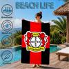 Bayer Football Club Printed Microfiber Beach Towel, Soft And Absorbent, Quick-Dry, Ideal for Summer Travel, Beach Essential, Swimming Pool