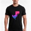 Google Chrome Dino T Rex Lgbt Bisexual Pride Flag Dinosaur Tshirt Summer Casual Cotton Tee Oversized Streetwear Tops