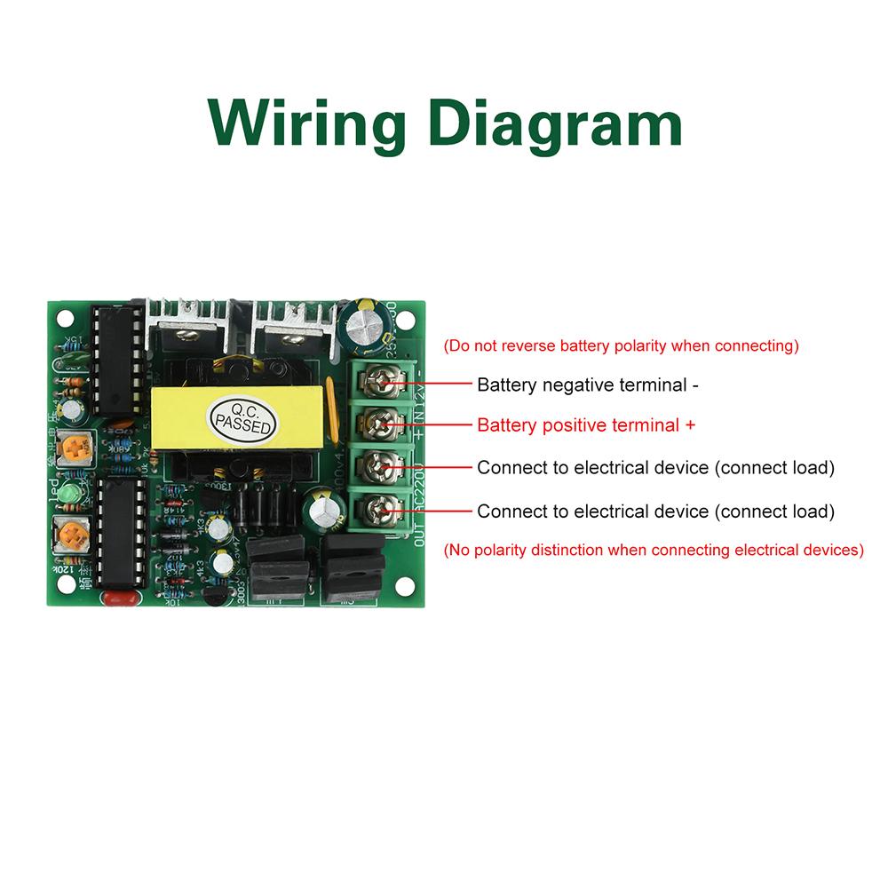 50-100W Modified Wave DC 12V-14.5V to AC 220V 50Hz Inverter Circuit Board DC-AC Lithium Battery Boost Power Converter Module