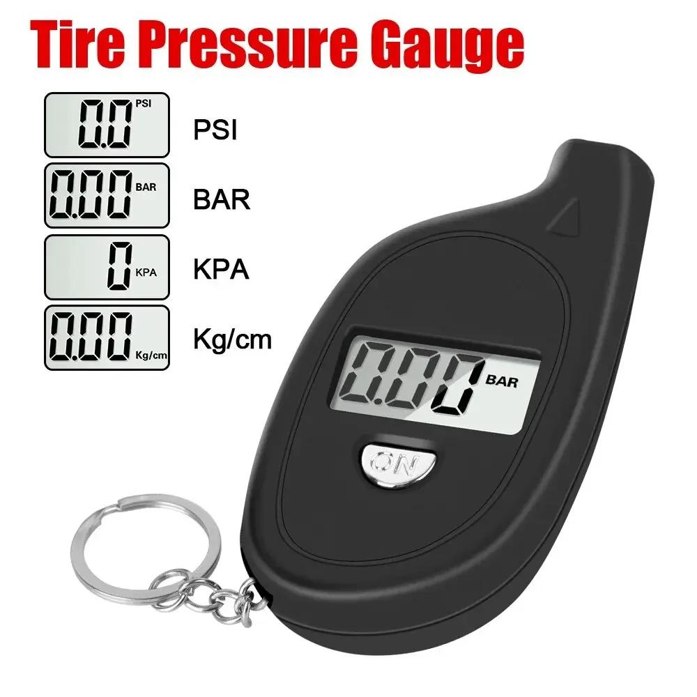 KEBIDU Mini Digital Tire Pressure Gauge Portable Keychain Tyre Air Pressure Checker 2-150PSI for Cars Bikes Motorcycles Trucks