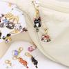 Cat Knitting Stitch Markers Metal Animal Enamel Charms Crochet Locking Knitting Markers Sew Accessories