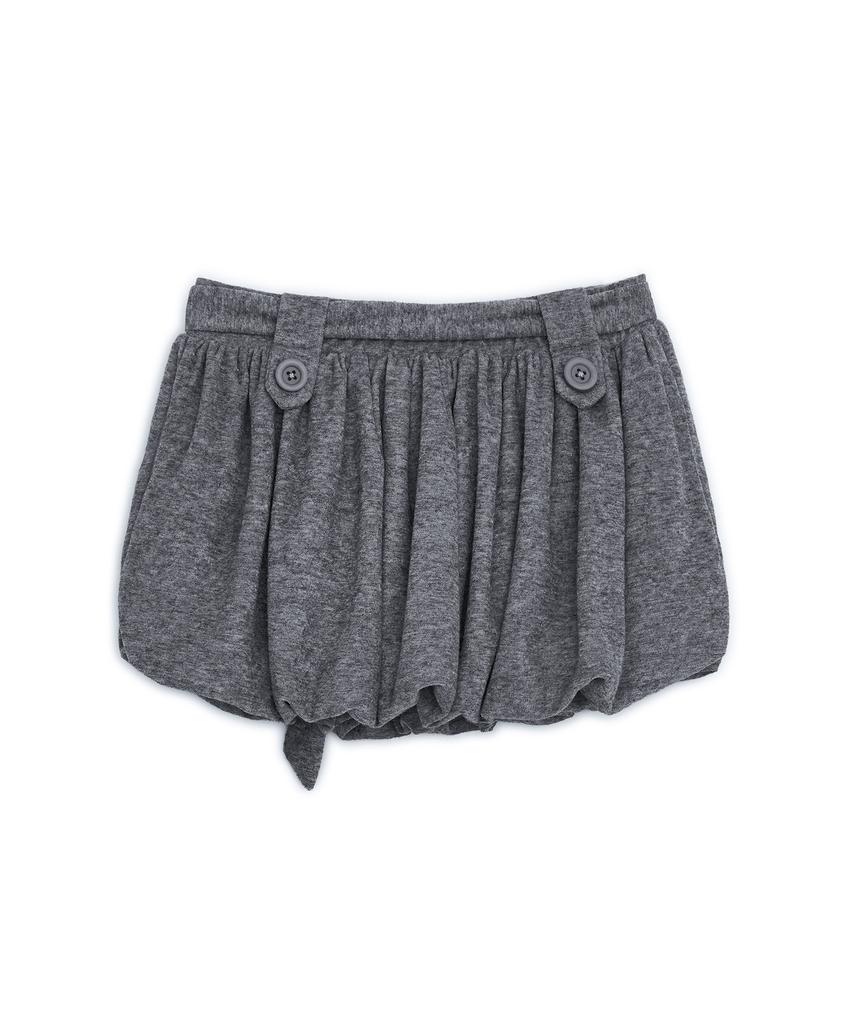 Hug Your Skin Strap Balloon Skirt (Melange)