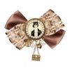 Elegant Vintage Brooch Bowknot Shirt Collar Pin With Alloy Ribbon Design For Formal Occasions Daily Wear