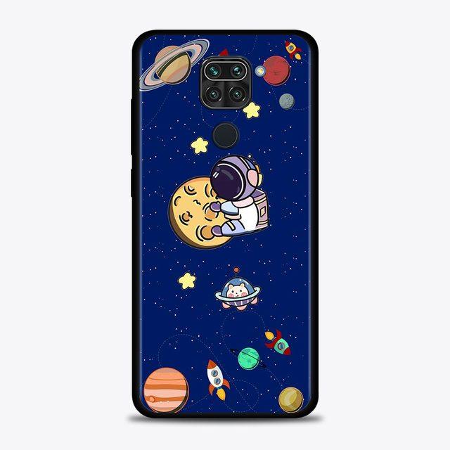 Nette Cartoon Astronaut Fall Für Xiaomi Redmi Hinweis 11 9 8 10 Pro 9s 8t 7 10pro Max coque Für Redmi 11 9 9c 9a 8 8a 7 7a Abdeckung