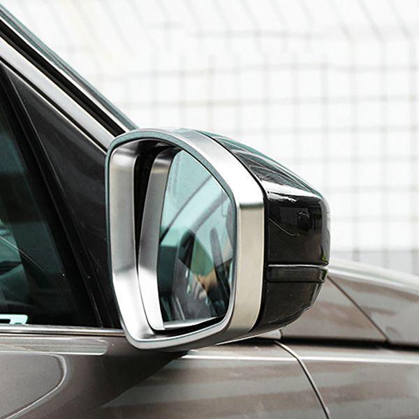 Silver ABS Chrome Rearview Mirror Rain Guard for Land Rover Fa - 1 Pair