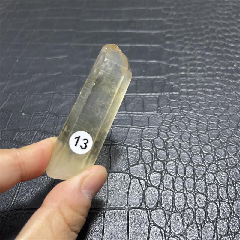 Hot for sale!Natural yellow crystal wand point crystal smoky topaz point reiki healing as a gift