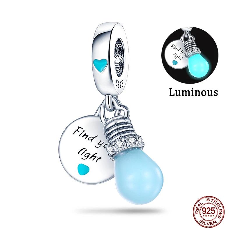 Turtles Whales Chameleon Luminous Firefly Butterfly Heart Fit Pan Charms Copper Original Bracelet For Jewelry Making