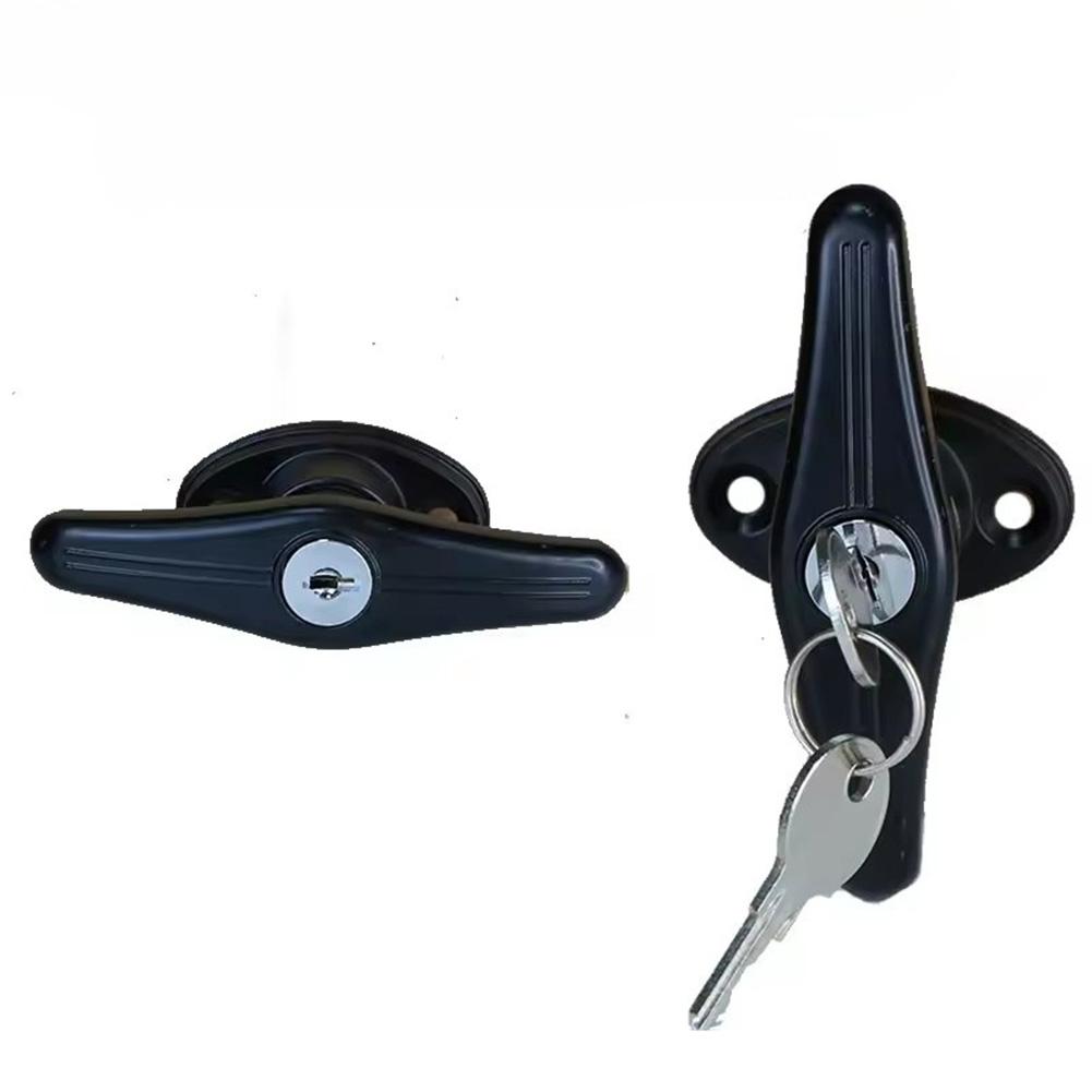 Keyed Lock Garage Door Lock Black Accessory Campervan Accessory Caravan Compatibility Smooth Finish For Caravan