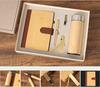 Wooden Cover Journal Planner Diary Notebook Vacuum Mug/tumbler and Pen Gift Set with USB Flash and Bookmark for New Gifts Idea
