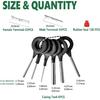 Kikerike 286Pcs 25 Kits Waterproof Automotive Electrical Connectors 2 Male&Female Pin 22-14AWG Wire Harness Spark Plug Connector Terminals Plug Kit