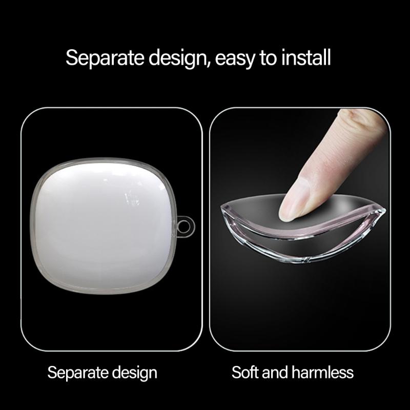 Transparents Earbuds Case Scratch Resistant TPU Protections Sleeve for C40i with Lanyard Keychains