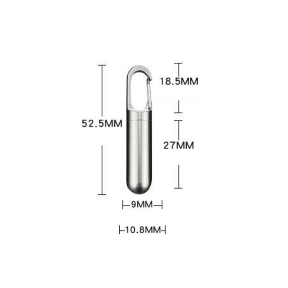 Sealing Waterproof Pill Holder Stainless Steel Pill Organizer Durable Pill Container  Travel Purse