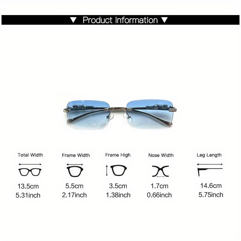 1 Pair of Y2K Frameless Glasses Suitable for Men and Women Party Daily Formal Occasions