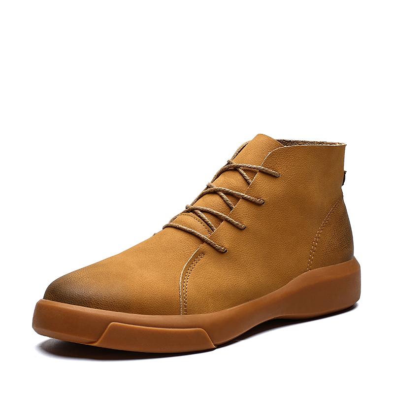 Winter Fur Warm Chelsea Men's Boots Fashion Brand Suede Vintage Ankle Boots Tendon Sole Wear Work Boots Outdoor Soft Sole Boots