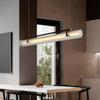 Sleek One-Character Pendant Light: Modern, Simple Strip Design for Restaurants and Bars.