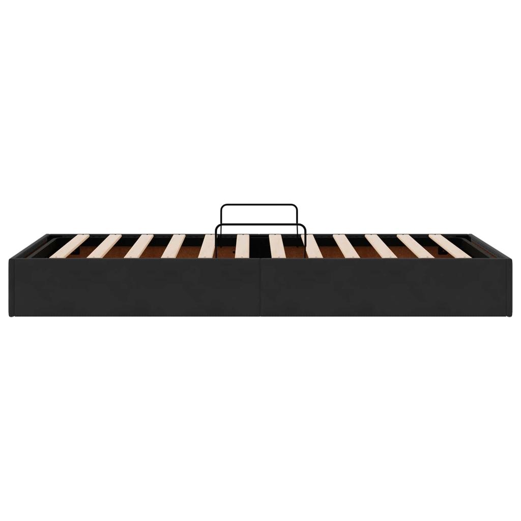 Ottoman Bed Frame with Storage Black 90 x 190 cm Velvet