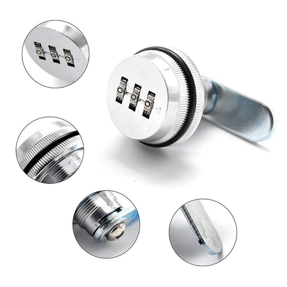 Door 3 Digit Combination for Cabinet Mail Box Safe Hardware Password Lock Cabinet Locks Cam Lock
