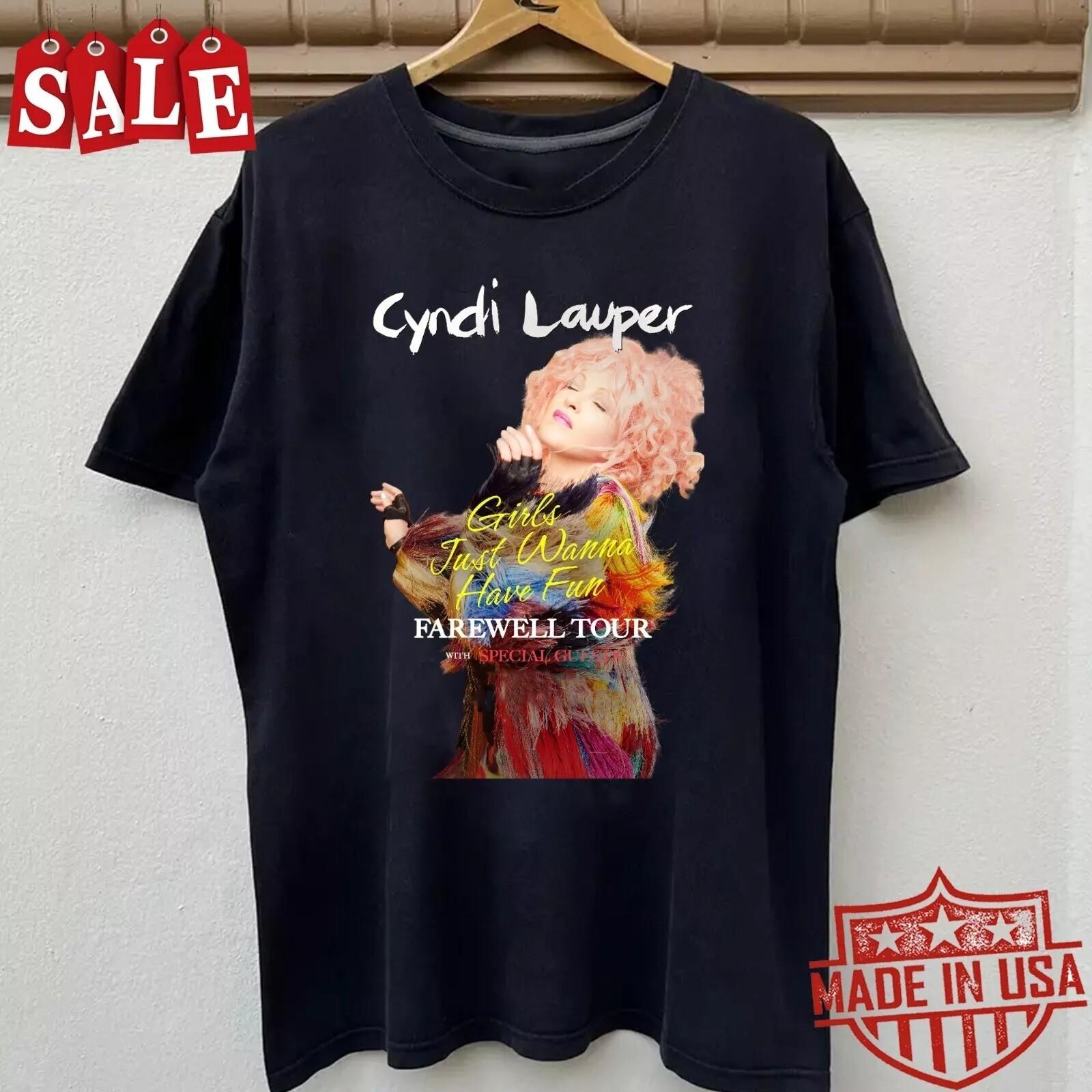New Cyndi Lauper Farewell Tour 2025 Gift For Fans Unisex Shirt M