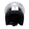 Motorcycle Jet Helmet with Bubble Shield SG Mark One Size Fits [B&B] (Standard Equipment), Certified, Black/White, All, BB-004