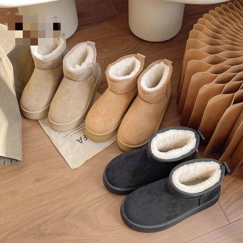 Rutschfeste und kältefeste Baumwollstiefel Winter neue Samt verdickte Baumwollschuhe Schneestiefel Warme Baumwollschuhe Brot-Schuhe