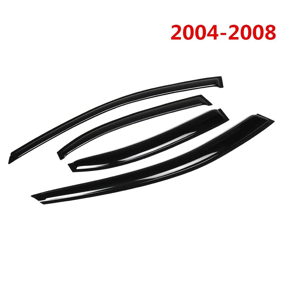 For ACURA TSX 4 Door Sedan 2004-2014 Car Door Window Vent Visor Deflector Rain Guard Awning Shelter Window Visor Rain Guard